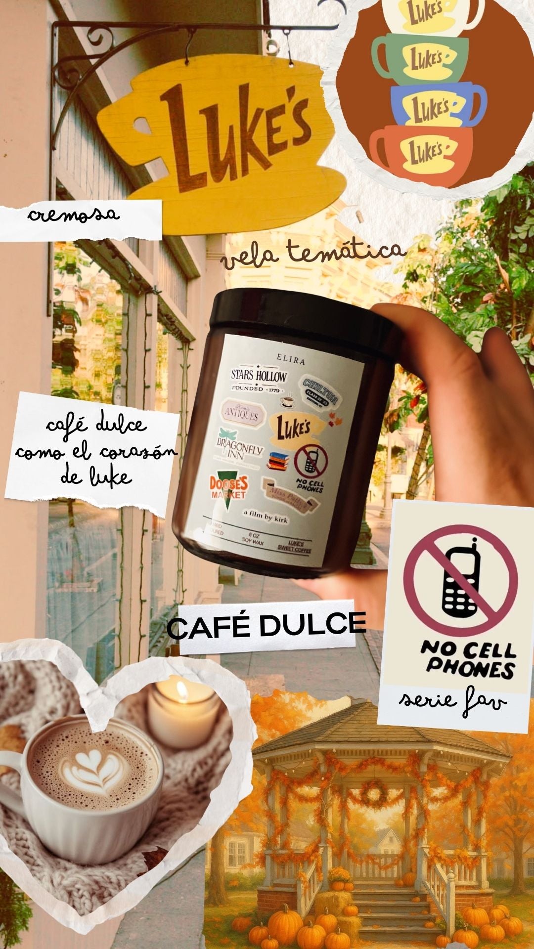 Vela "The Gilmore Girls" - Café dulce de Luke's 250ml