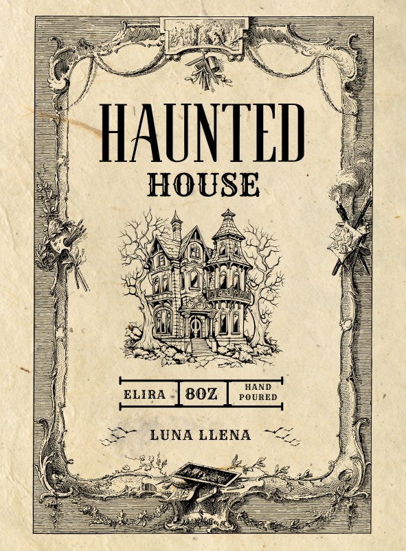 Vela "Haunted House"- Aroma a Luna Llena (250ml)