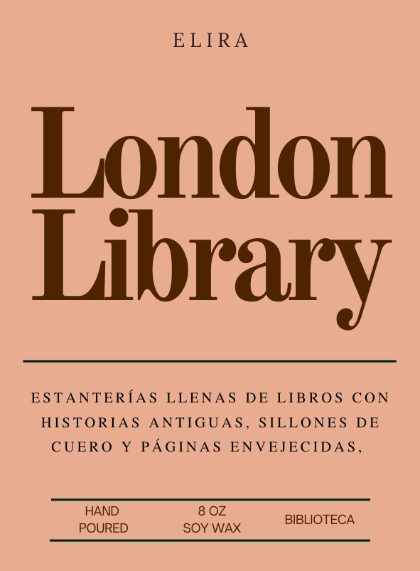 Vela "London Library"- Biblioteca 250ML