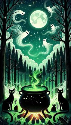 Witches Potions - Luna Llena